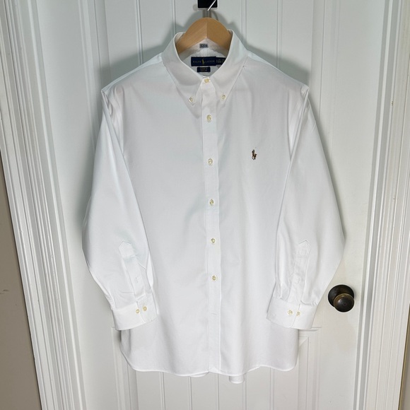 Ralph Lauren Classic White Button-Down Shirt - Picture 1 of 4